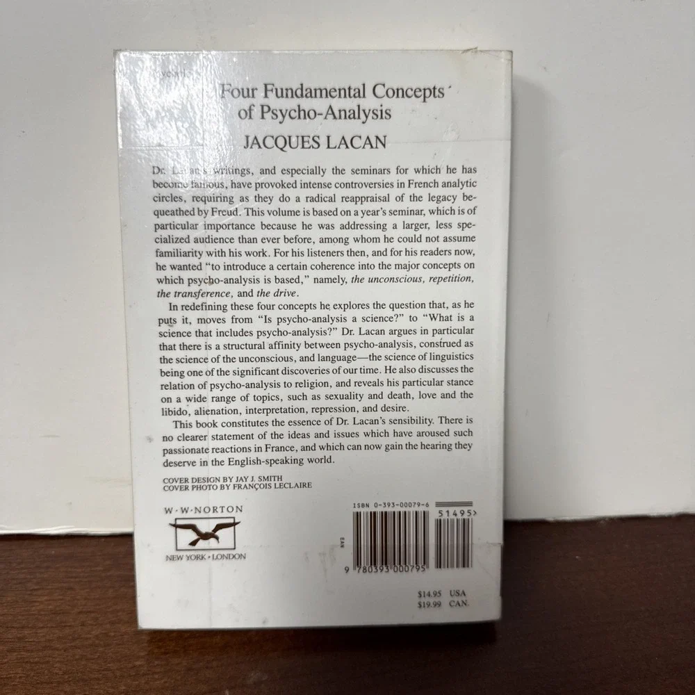 The Four Fundamental Concepts of Psycho-Analysis by Jacques Lacan
